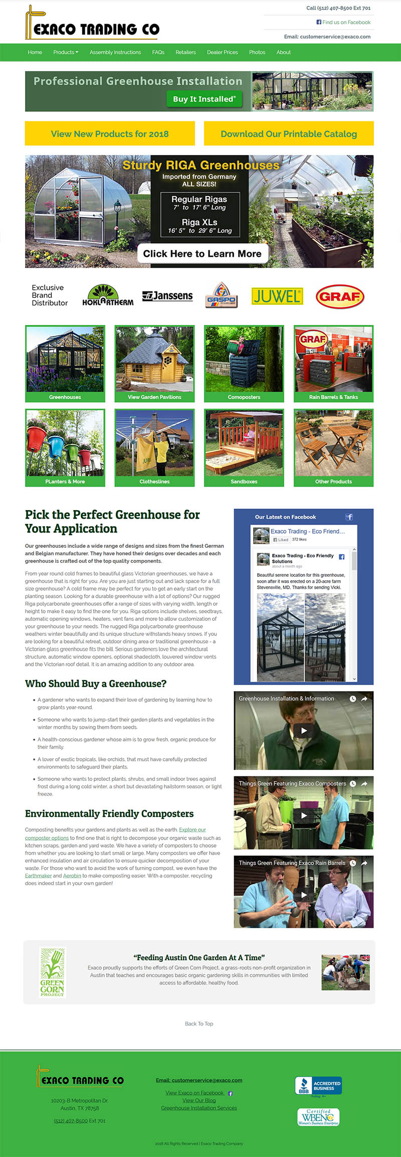 Exaco Wholesale Website